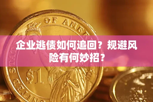 武汉企业逃债如何追回？规避风险有何妙招？