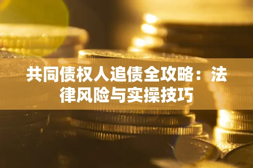 武汉共同债权人追债全攻略：法律风险与实操技巧