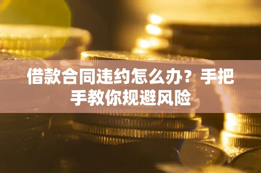 武汉借款合同违约怎么办？手把手教你规避风险
