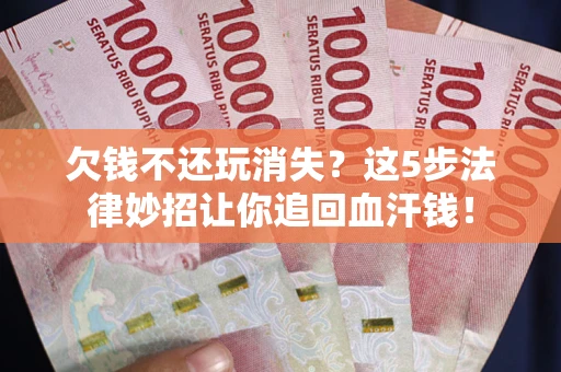 武汉欠钱不还玩消失？这5步法律妙招让你追回血汗钱！