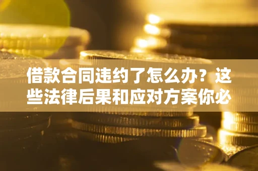武汉借款合同违约了怎么办？这些法律后果和应对方案你必须知道