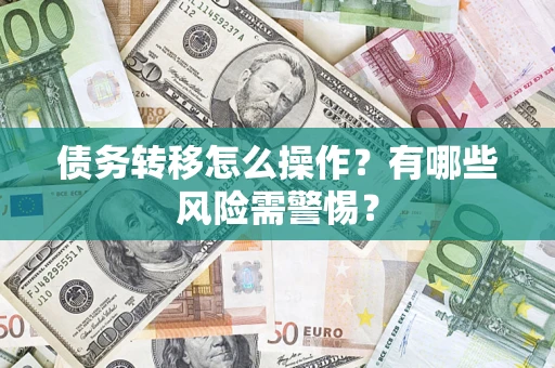 武汉债务转移怎么操作？有哪些风险需警惕？