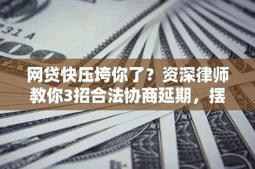 武汉网贷快压垮你了？资深律师教你3招合法协商延期，摆脱暴力催收！