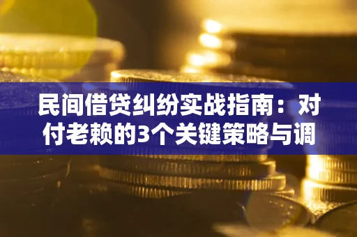 武汉民间借贷纠纷实战指南：对付老赖的3个关键策略与调解盲区解析