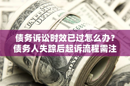武汉债务诉讼时效已过怎么办？债务人失踪后起诉流程需注意什么？