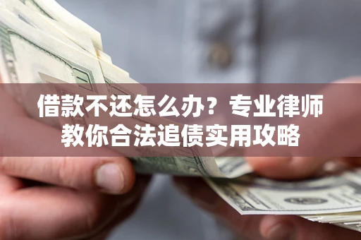 武汉借款不还怎么办？专业律师教你合法追债实用攻略