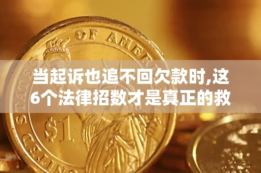 武汉当起诉也追不回欠款时,这6个法律招数才是真正的救命稻草